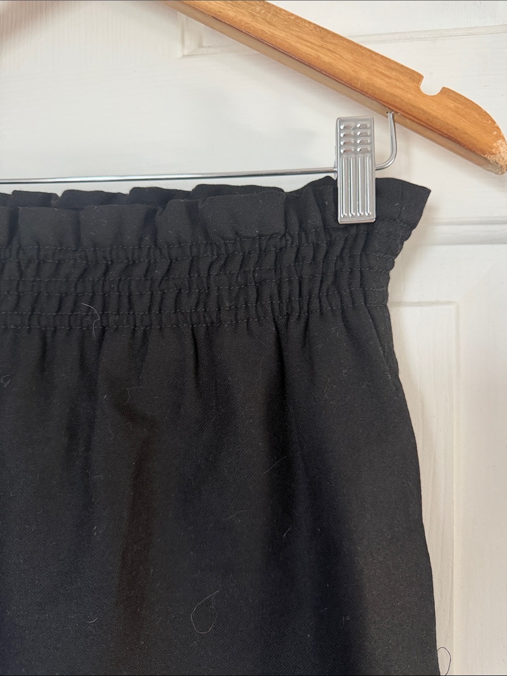 J. Crew Black sidewalk skirt Mini Skirt wool 00 - Picture 3 of 5